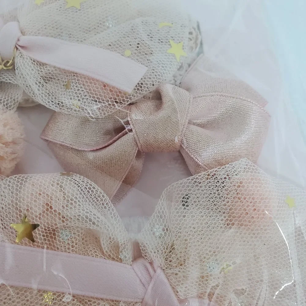 NIB Chicbaby Pink & Gold Hair Accessories & Socks